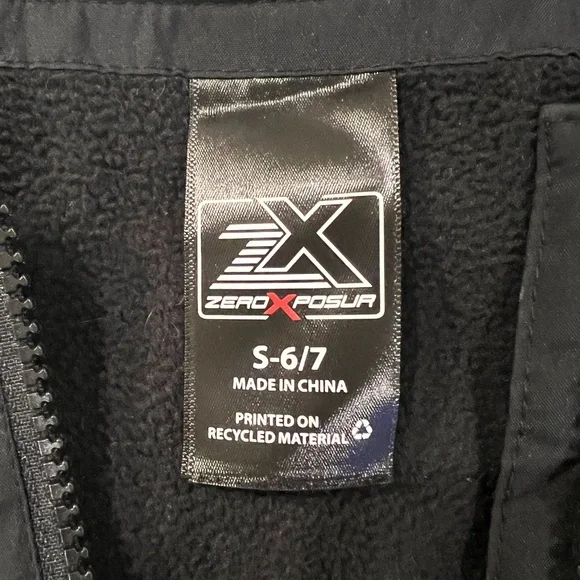 ZeroXposur Kids Small 6 7 Black Winter Snow Suit Bib Overalls Ski Suit - Picture 12 of 12